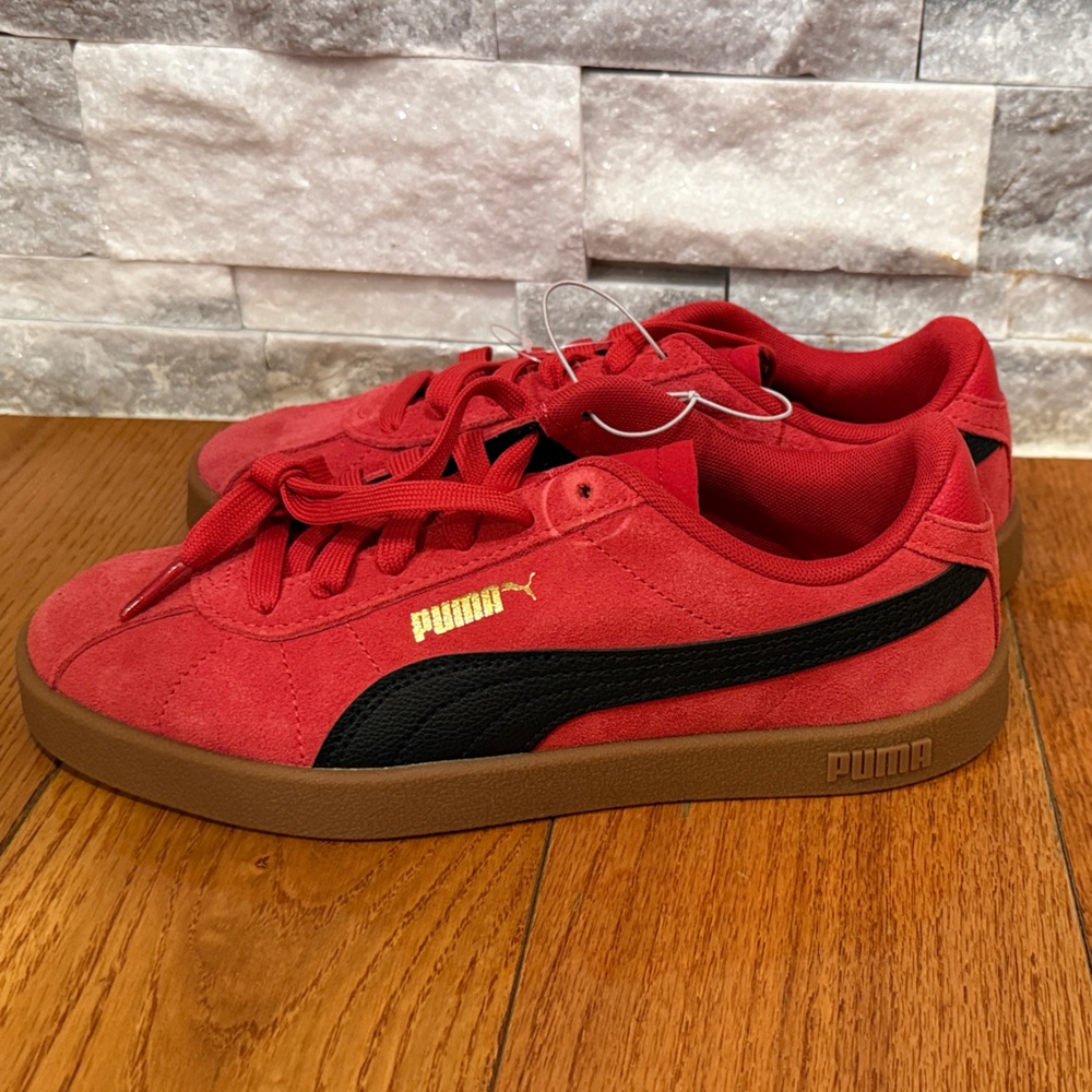Puma Vibrant Red Suede Shoes